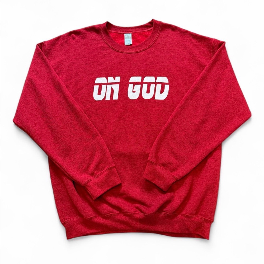 Bold Red Crewneck Sweater